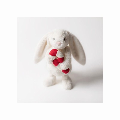 Jellycat Bashful with Candy Cane Bunnies UK | 98123JZLD